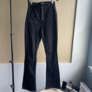 Fashion Nova Flare Button Jeans Size 5/27